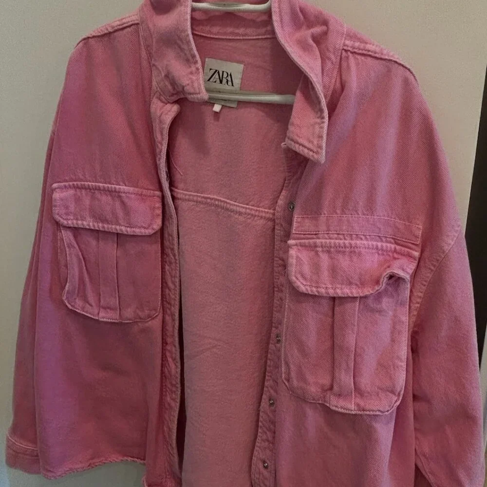 Pink Jean Jacket - Picture 1 of 2